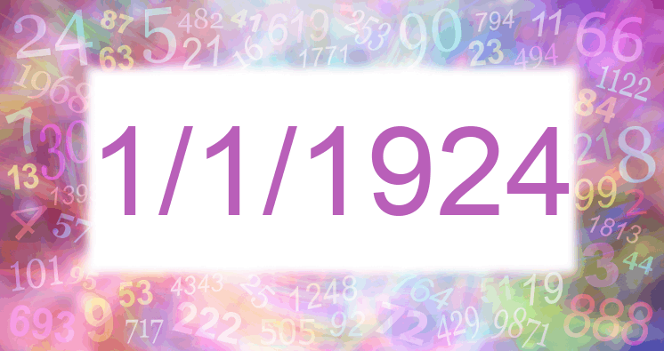 Numerology of date 1/1/1924