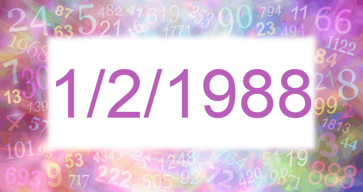 Numerology of date 1/2/1988