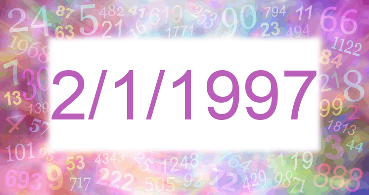 Numerology of date 2/1/1997