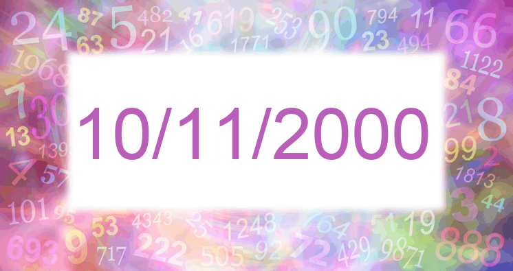 Numerology of date 10/11/2000