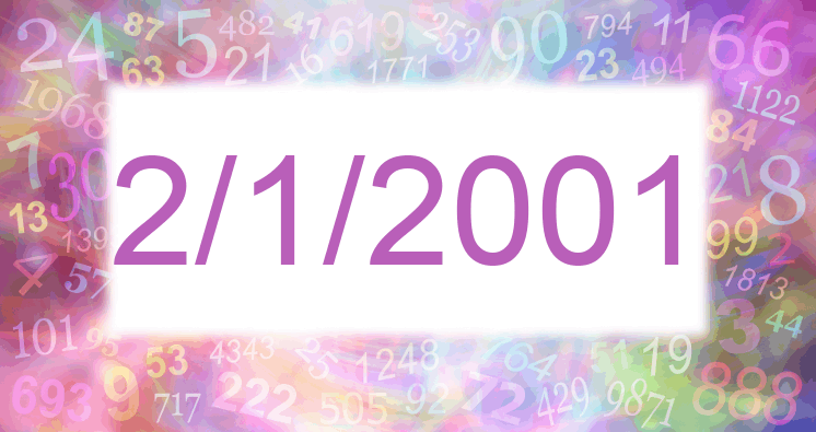 Numerology of date 2/1/2001
