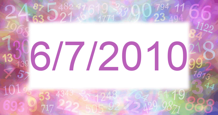 Numerology of date 6/7/2010