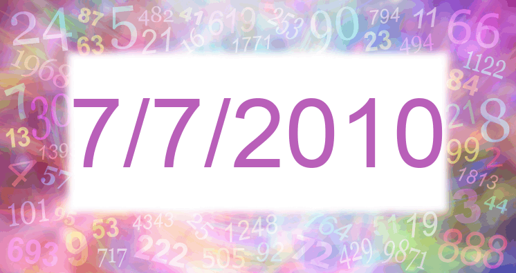 Numerology of date 7/7/2010