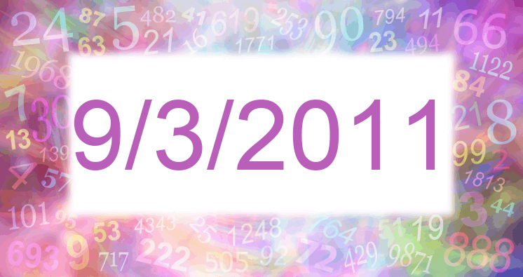 Numerology of date 9/3/2011