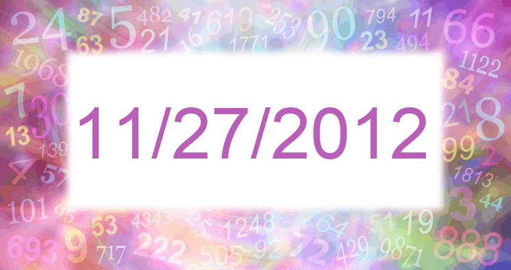Numerology of date 11/27/2012