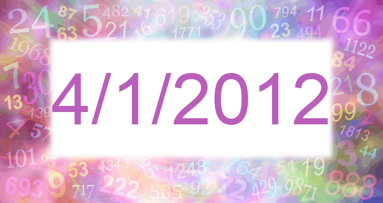 Numerology of date 4/1/2012