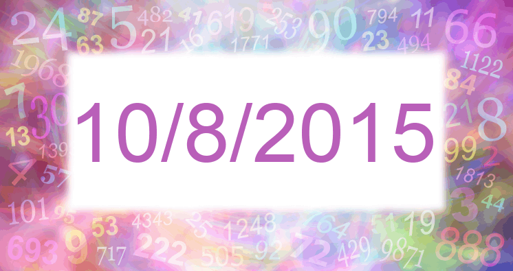 Numerology of date 10/8/2015