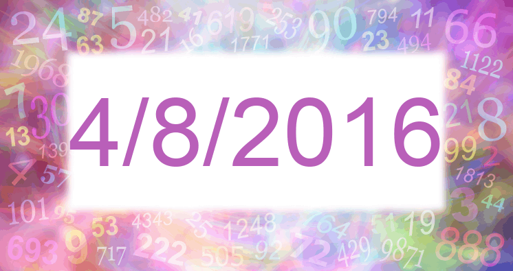 Numerology of date 4/8/2016