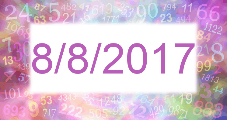 Numerology of date 8/8/2017