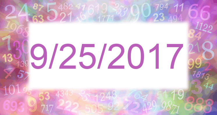 Numerology of date 9/25/2017