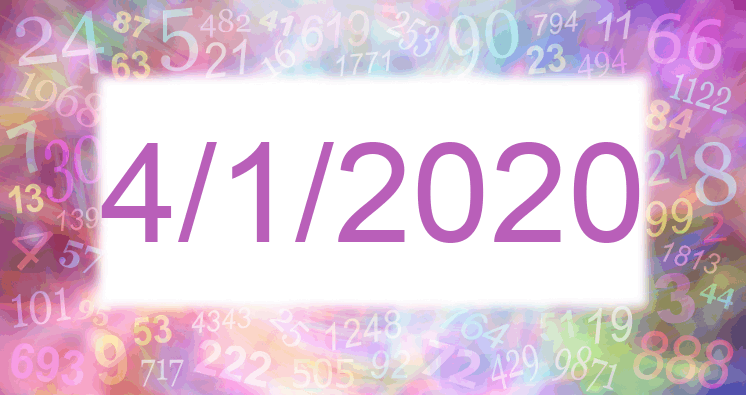 Numerology of date 4/1/2020