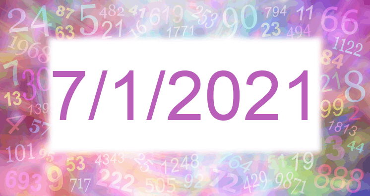 Numerology of date 7/1/2021