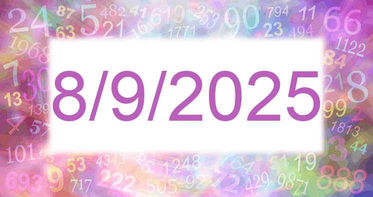 Numerology of date 8/9/2025
