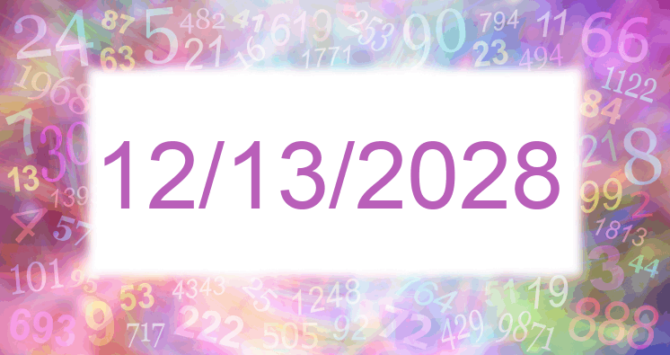 Numerology of date 12/13/2028
