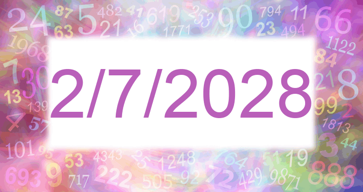 Numerology of date 2/7/2028