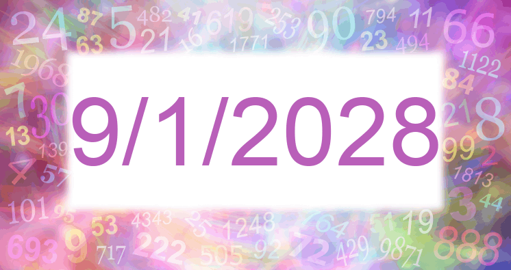 Numerology of date 9/1/2028