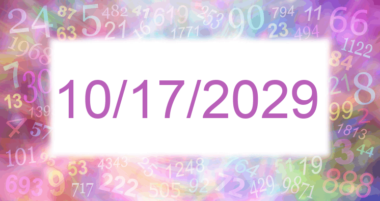 Numerology of date 10/17/2029