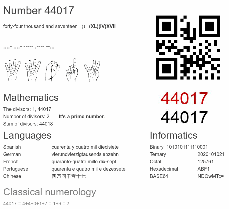 Number 44017 infographic