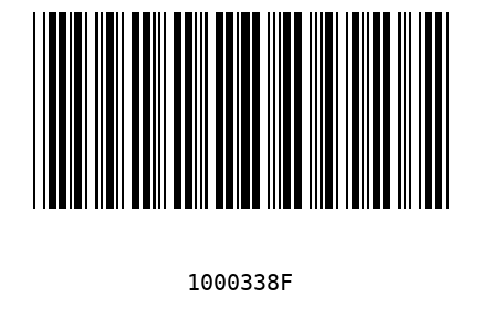 Bar code, type 39 1000338
