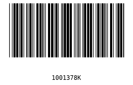 Bar code, type 39 1001378