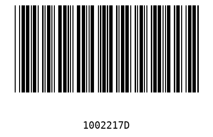Bar code, type 39 1002217
