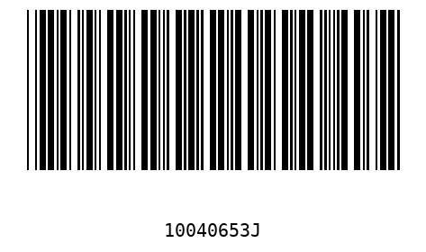 Bar code, type 39 10040653