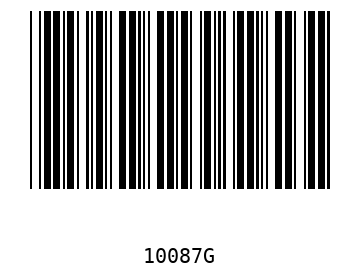 Bar code, type 39 10087