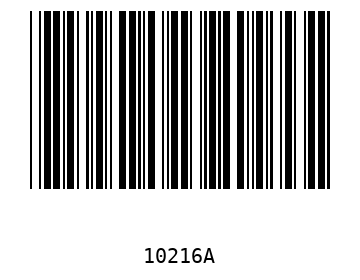 Bar code, type 39 10216
