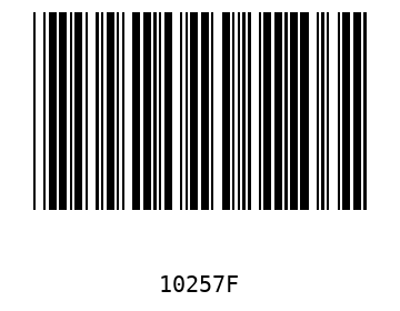 Bar code, type 39 10257