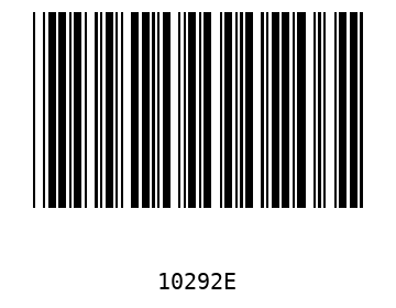 Bar code, type 39 10292