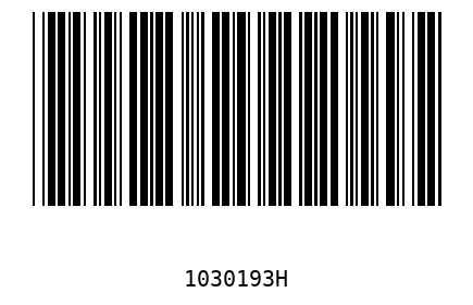 Bar code, type 39 1030193