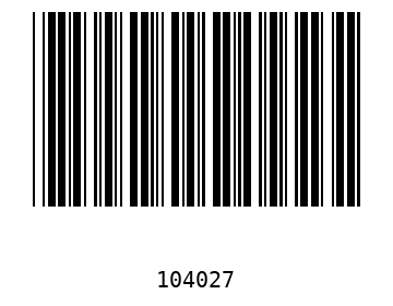 Bar code, type 39 10402
