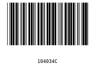 Bar code, type 39 104034