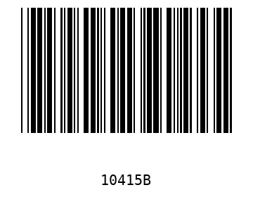 Bar code, type 39 10415