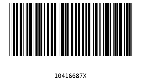 Bar code, type 39 10416687