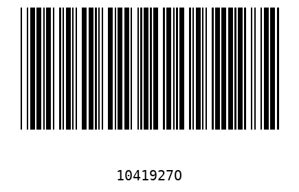 Bar code, type 39 1041927