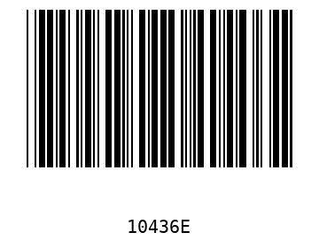 Bar code, type 39 10436