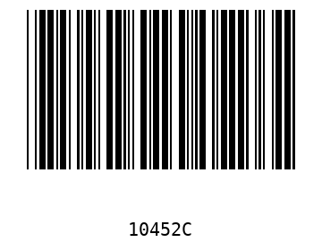 Bar code, type 39 10452