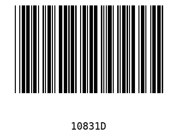 Bar code, type 39 10831