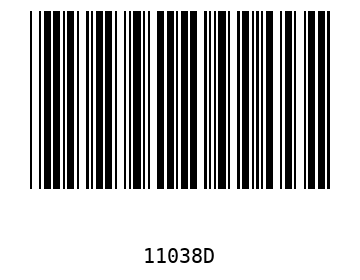 Bar code, type 39 11038