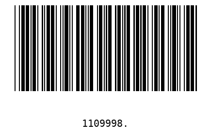 Bar code, type 39 1109998