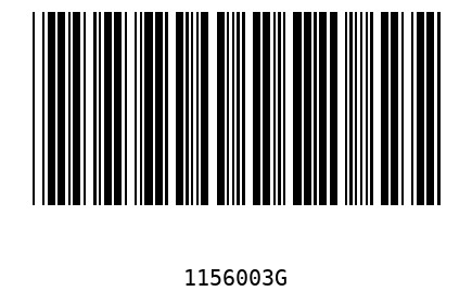 Bar code, type 39 1156003