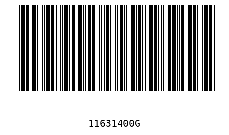 Bar code, type 39 11631400