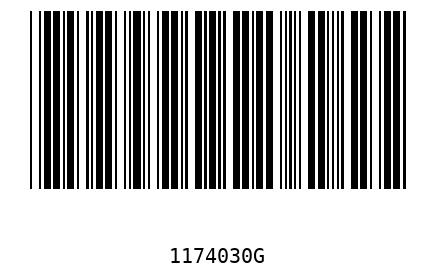 Bar code, type 39 1174030