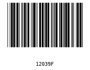 Bar code, type 39 12039
