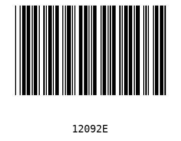 Bar code, type 39 12092
