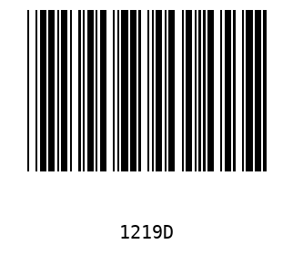 Bar code, type 39 1219