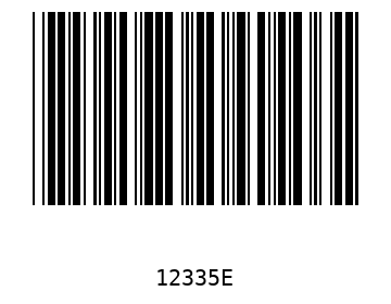 Bar code, type 39 12335