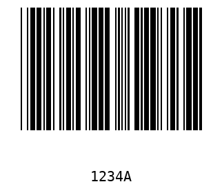 Bar code, type 39 1234