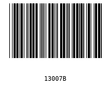 Bar code, type 39 13007